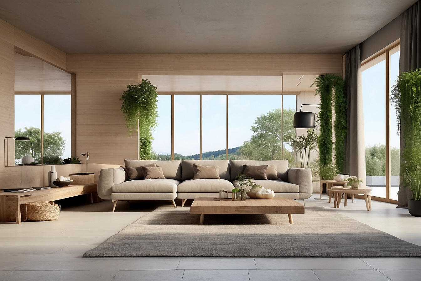 Modernization of a house with a new living room